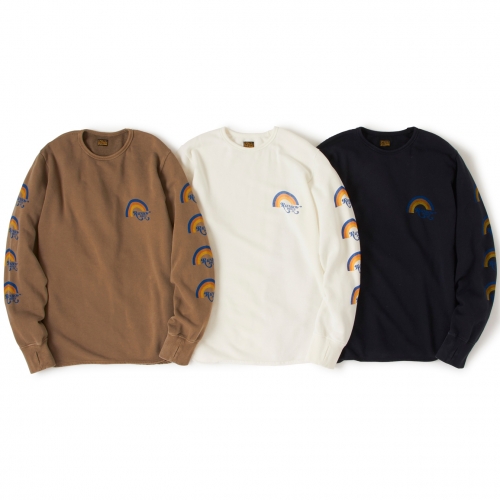 PIG&ROOSTER (ピッグアンドルースター) HALE SWEATSHIRT CREW/RAINBOW DRIVE-IN