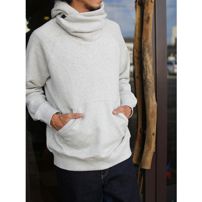 GOHEMP ( ゴーヘンプ ) MEN'S SHAWL HOODY ( ASH HEATHER ) GHC4415BS19