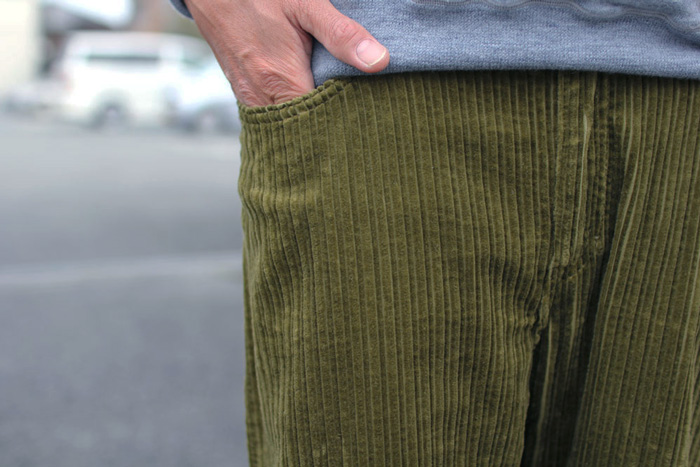GOWEST ( ゴーウエスト ) パンツ MEN'S LOOSE TAPERED PANTS / HIGH ＆ LOW AIR CORDUROY GWP1128OCA