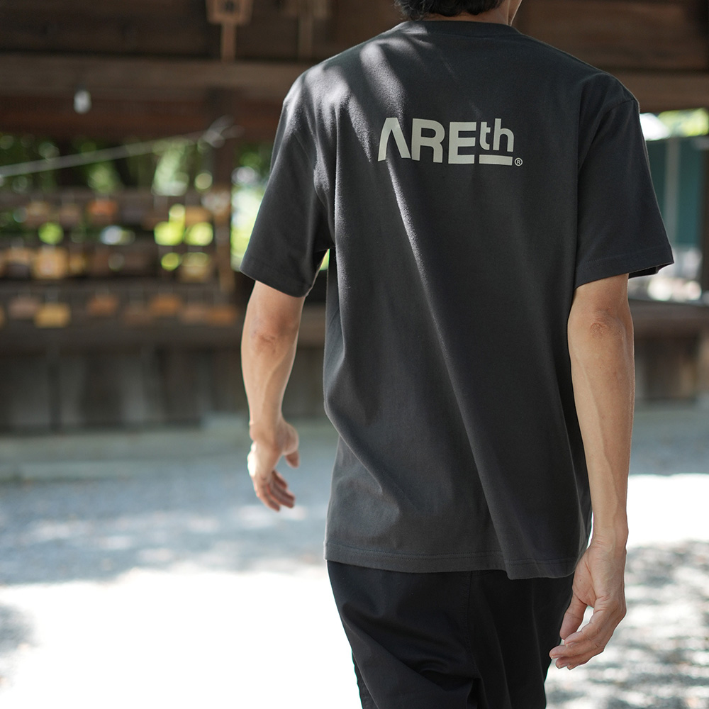 AREth ( アース ) 2022 Tシャツ LOGO S/S T-SHIRTS ( SUMI BLACK )